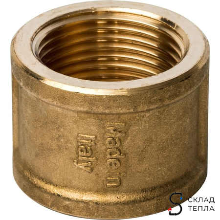 Муфта латунная резьбовая STOUT - 3/4". Вид 1.