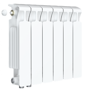 Радиатор биметаллический Rifar Monolit Ventil 350 - 7 секций (подключение нижнее слева) Радиатор биметаллический Rifar Monolit Ventil 350 - 7 секций (подключение нижнее слева)