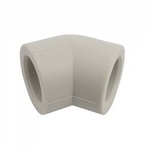 Отвод 45° FV Plast - 63 (для полипропиленовых труб под пайку, цвет серый)