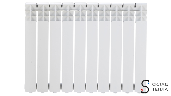 Радиатор биметаллический ROMMER Optima Bm 500 - 10 секций. Вид 1.