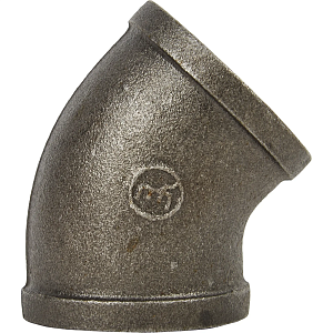 Угольник проходной чугун Ду 15 (1/2')х 45° ВР Fittex PLUS