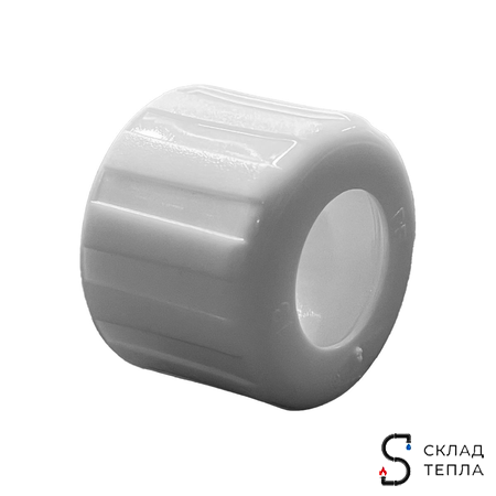 Кольцо с упором РОС белое 16 для труб из сшитого полиэтилена (аналог Uponor и Usystems, 20шт). Вид 8.