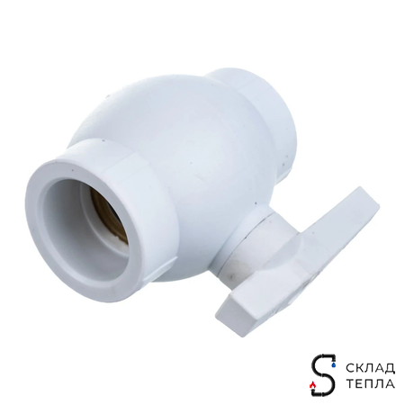 Кран шаровой VALFEX BASE - 40 (Пайка/Пайка, для полипропиленовых труб, ручка-рычаг). Вид 7.