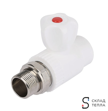 Кран шаровой для радиатора прямой TIM - 20 x 1/2" (комплект- 10 шт.). Вид 3.