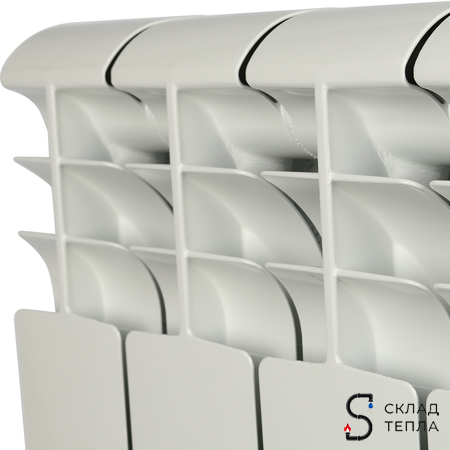 Радиатор алюминиевый ROMMER Profi 500 - 8 секций. Вид 6.