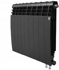 Радиатор биметаллический Royal Thermo BiLiner 500 V Noir Sable (Н) (Чёрный) - 9 секций Радиатор биметаллический Royal Thermo BiLiner 500 V Noir Sable (Н) (Чёрный) - 9 секций
