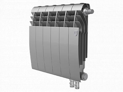 Радиатор биметаллический Royal Thermo BiLiner 350 V Silver Satin (Н) (Серый) - 6 секций Радиатор биметаллический Royal Thermo BiLiner 350 V Silver Satin (Н) (Серый) - 6 секций