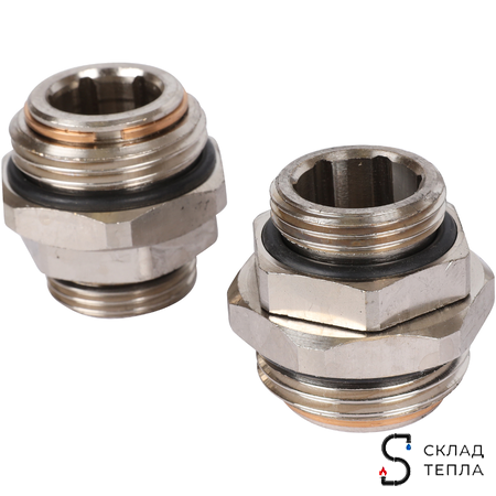 Насосно-смесительный узел STOUT - 1" (с термостатическим клапаном 30-60°C и насосом UPSO 25-65). Вид 22.