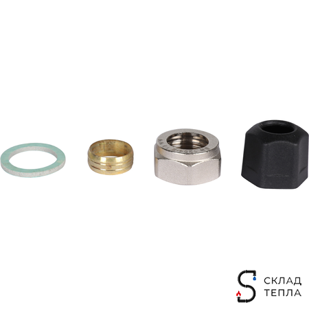 Насосно-смесительный узел STOUT - 1" (с термостатическим клапаном 30-60°C, с насосом и байпасом). Вид 10.