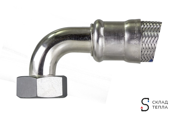 Гибкая подводка угловая ACR 1" х 1000мм (НР/ВР). Вид 2.