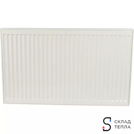 Радиатор стальной KERMI FKO 12 - высота 600 мм, длина 1000 мм с боковым подключением. Вид 2.