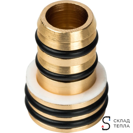 Соединение резьбозажимное STOUT - 16 (2.0) х 3/4" ЕК (для металлопластиковых труб) (1шт). Вид 3.