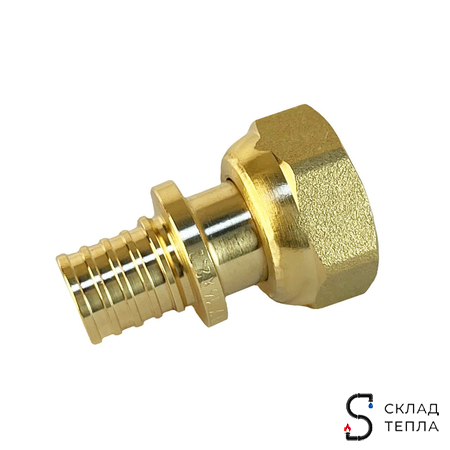 Муфта с накидной гайкой VALFEX - 25 х 3/4" ЕК (комплект с гильзой, 2шт). Вид 6.