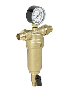 Фильтр промывной с манометром VALFEX - 1'