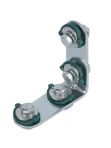 Соединитель профиля угловой 90° Zeissler (4 монтажные гайки) 2шт