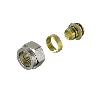 Соединение резьбозажимное TIM - 3/4' для металопластиковых труб 16x2,0