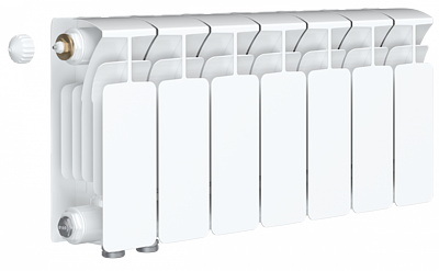 Радиатор биметаллический Rifar Base Ventil 200 - 7 секций (подключение нижнее слева)