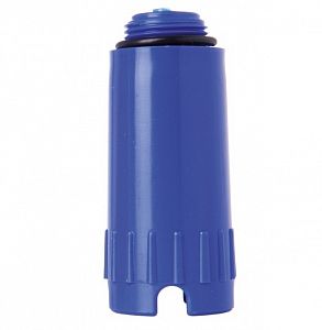 Заглушка с наружной резьбой 1/2' (цвет синий)