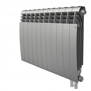 Радиатор биметаллический Royal Thermo BiLiner 500 V Silver Satin (Н) (Серый) - 11 секций Радиатор биметаллический Royal Thermo BiLiner 500 V Silver Satin (Н) (Серый) - 11 секций