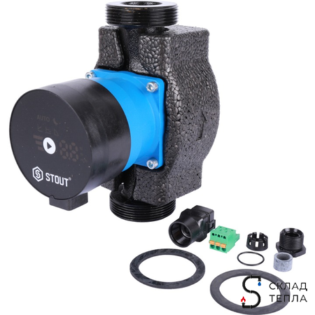 Насос циркуляционный Stout mini pro 32-80. Вид 11.