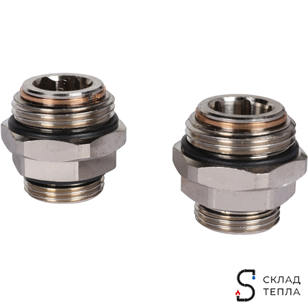 Насосно-смесительный узел STOUT - 1" (с термостатическим клапаном 30-60°C, с насосом и байпасом). Вид 9.