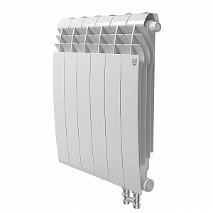 Радиатор биметаллический Royal Thermo BiLiner 500 V Bianco Traffico (Н) (Белый) - 6 секций