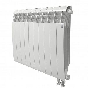 Радиатор биметаллический Royal Thermo BiLiner 500 V Bianco Traffico (Н) (Белый) - 10 секций