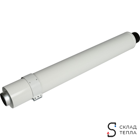 Комплект прохода через стену для коаксиального дымохода STOUT D60/100 мм (для котлов Protherm Ягуар). Вид 2.