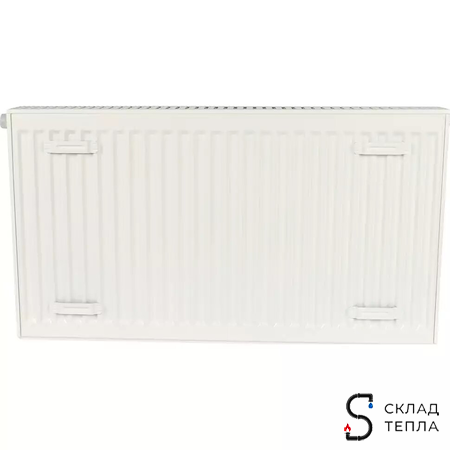 Радиатор стальной KERMI FTV 22 - высота 500 мм, длина 500 мм с нижним подключением. Вид 4.