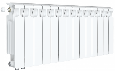 Радиатор биметаллический Rifar Monolit Ventil 350 - 14 секций (подключение нижнее слева)