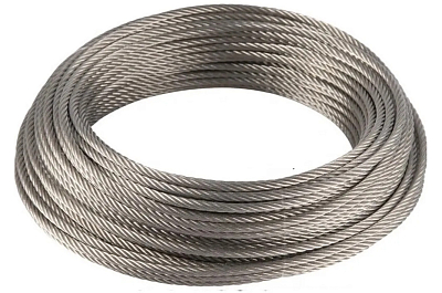 Трос нержавеющий 2 мм ACR 7Х7 (УСИЛИЕ РАЗРЫВА 237КГ) 15м