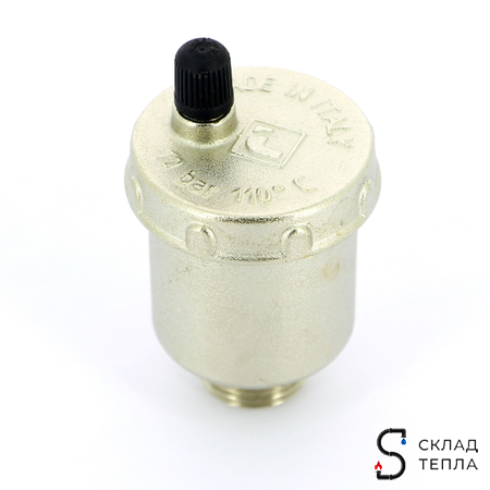 Воздухоотводчик автоматический ITAP 362 - 3/8" (НР, воздухоотвод сверху, цвет никелированный). Вид 1.