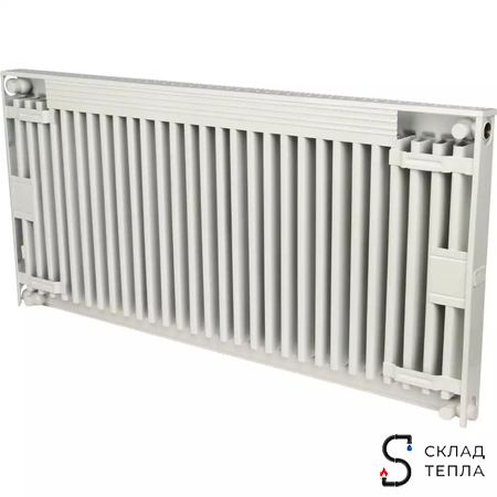 Радиатор стальной KERMI FKO 11 - высота 600 мм, длина 3000 мм с боковым подключением. Вид 3.