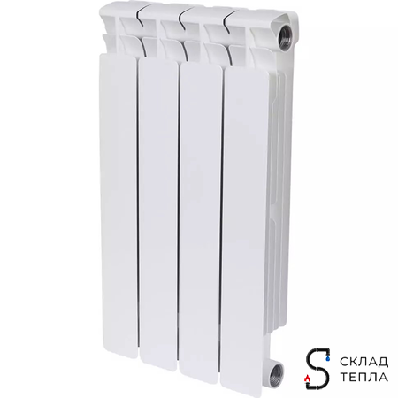 Радиатор биметаллический Rifar Alp 500 - 4 секции. Вид 1.