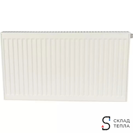 Радиатор стальной KERMI FTV 22 - высота 500 мм, длина 3000 мм с нижним подключением. Вид 2.