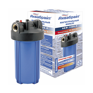 Корпус фильтра Аквабрайт BB10 - 1' (синий, без фильтров)