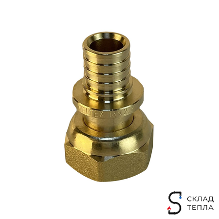 Муфта с накидной гайкой VALFEX - 25 х 3/4" ЕК (комплект с гильзой, 2шт). Вид 5.