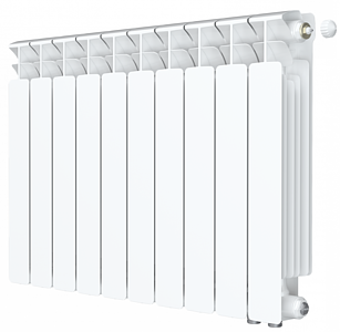 Радиатор биметаллический Rifar Base Ventil 500 - 10 секций (подключение нижнее справа)
