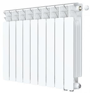 Радиатор биметаллический Rifar Base Ventil 500 - 9 секций (подключение нижнее справа)