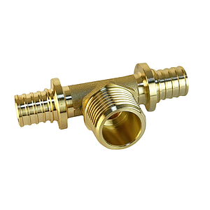 Тройник с наружной резьбой VALFEX - 16х3/4' (для труб из сшитого полиэтилена)