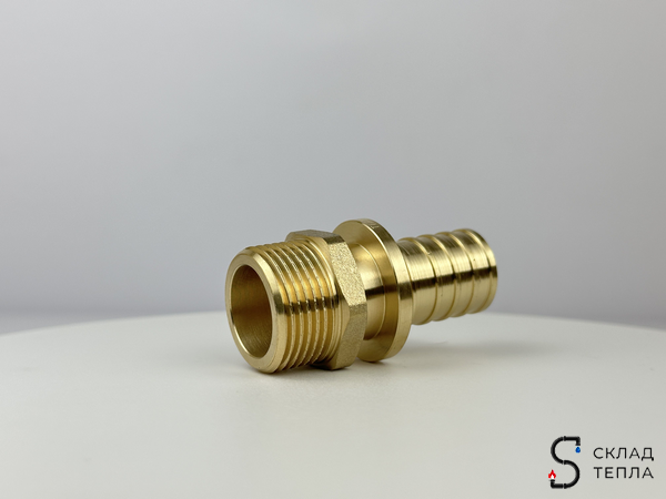 Переход на наружную резьбу TIM - 25 x 3/4" (комплект с гильзой, 4 шт). Вид 16.