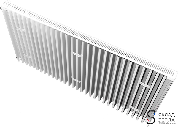 Радиатор панельный ROMMER Compact тип 11 - 300x1200 мм (подкл.боковое). Вид 3.
