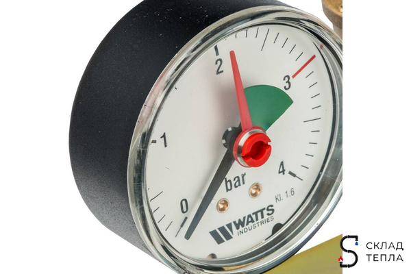 Группа безопасности котла WATTS KSG 30/20M-ISO -1" (в изоляции, до 100кВт, 3 бар). Вид 9.