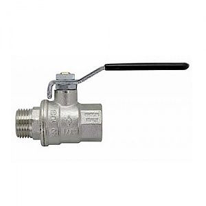 Кран шаровой полнопроходной Bugatti Oregon 306 - 1' (НР/ВР, PN40, ручка-рычаг черная)