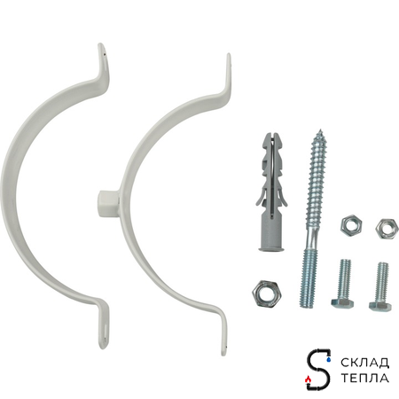 Хомут для крепления к стене коаксиального дымохода STOUT D60/100 мм. Вид 4.