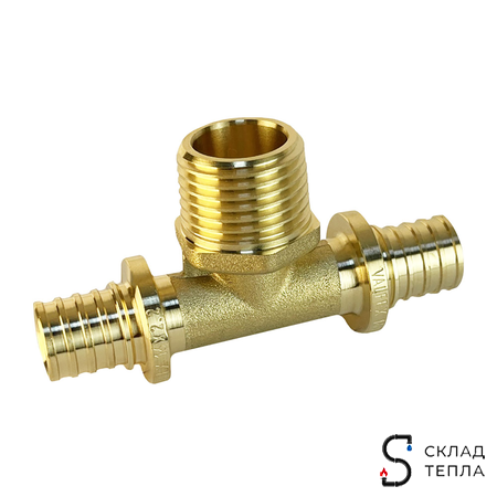 Тройник с наружной резьбой VALFEX - 16х1/2" (для труб из сшитого полиэтилена). Вид 4.