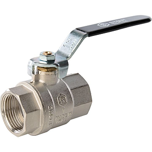 Кран шаровой полнопроходной STOUT - 3/4' (ВР/ВР, PN40, Tmax 150°С, ручка-рычаг черная)