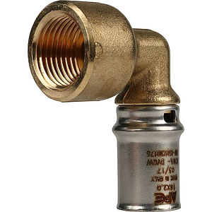 Переход на внутреннюю резьбу угловой STOUT - 16 x 1/2' (прессовой, для металлопластиковых труб)