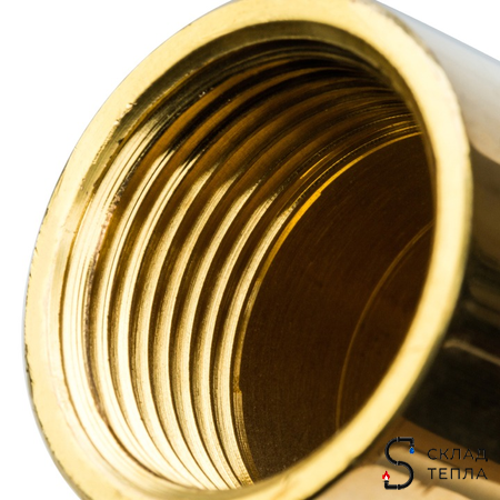 Удлинитель резьбовой STOUT - 3/4" длина 20 мм (НР/ВР, цвет латунный). Вид 5.