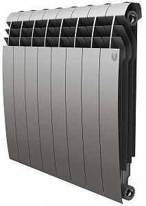 Радиатор биметаллический Royal Thermo BiLiner 350 Silver Satin (Серый)  - 8 секций Радиатор биметаллический Royal Thermo BiLiner 350 Silver Satin (Серый)  - 8 секций